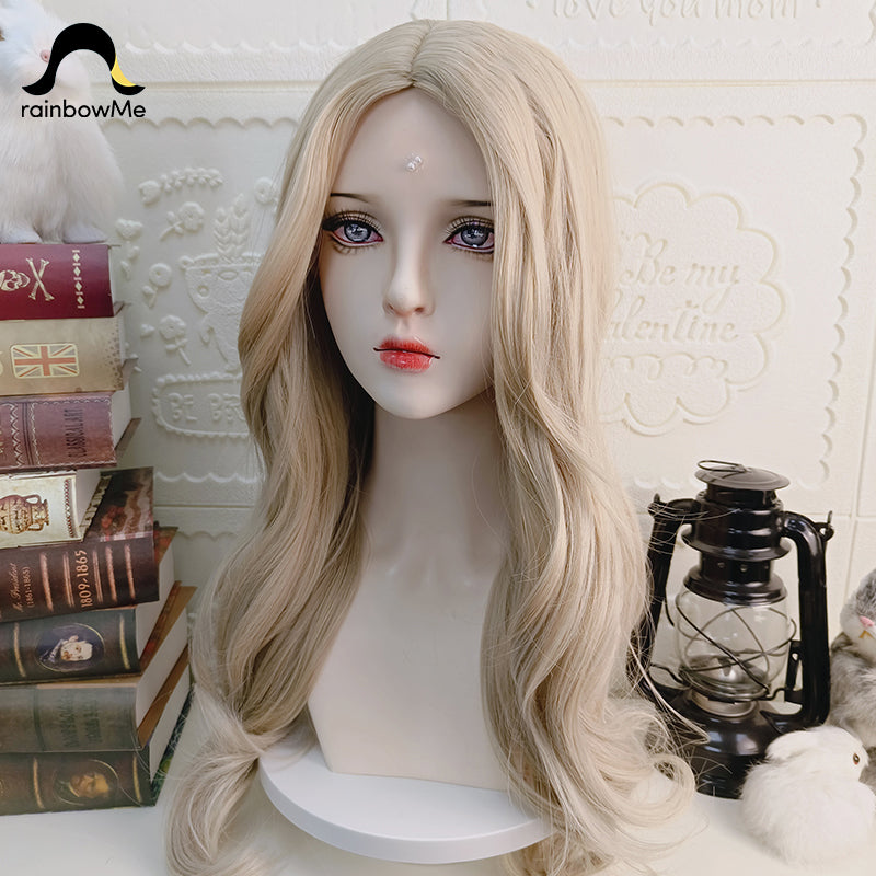 RainbowMe - Elegant Lolita Long Curly Wig Multicolor