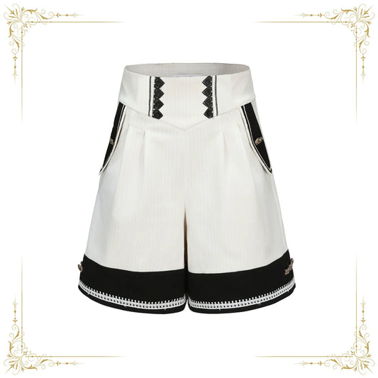 Immortal Thorn - Immortal Duke of Rabbit - Ouji Lolita Shorts With Heart-Shaped Detail