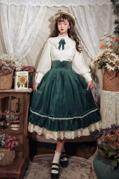Miss Point - Rose Doll - Elegant Lolita Mutton Sleeve Blouse