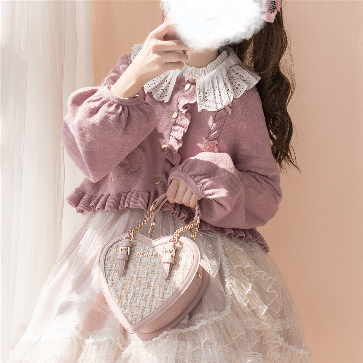 Dark Star Island - Sugar Frost - Sweet Lolita Cardigan Knit Embroidered Sweater