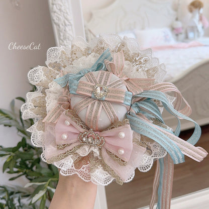 Cheese Cat - Sweet Lolita Cake Top Hat Handmade Lolita Accessory