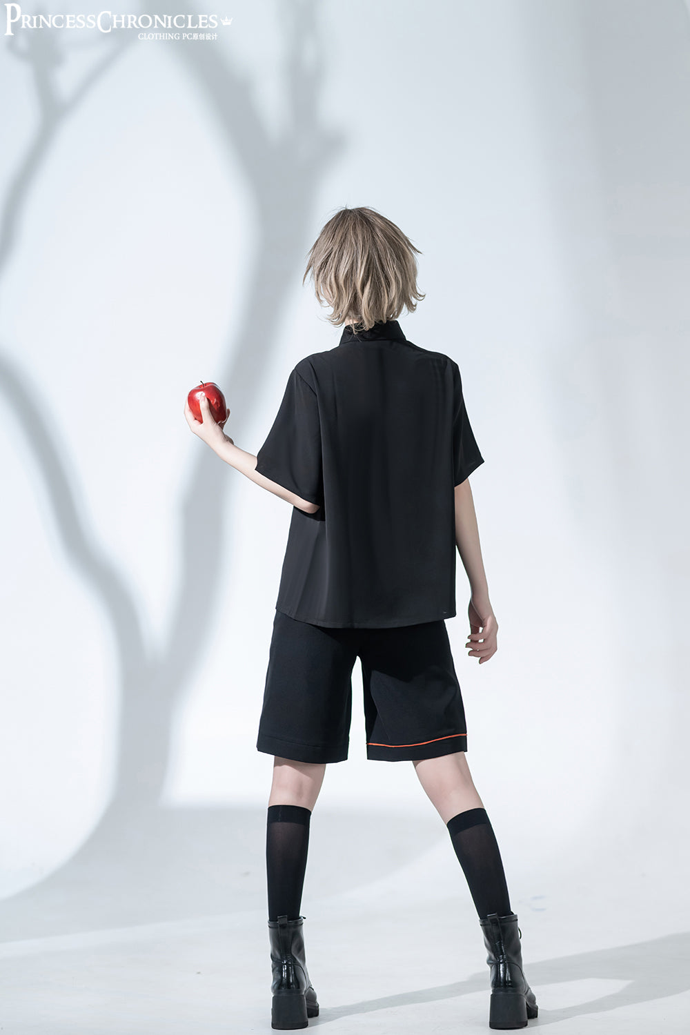 Princess Chronicles - badapple - Ouji Lolita Black Shirt and Shorts