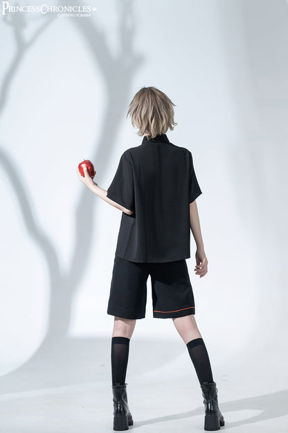 Princess Chronicles - badapple - Ouji Lolita Black Shirt and Shorts
