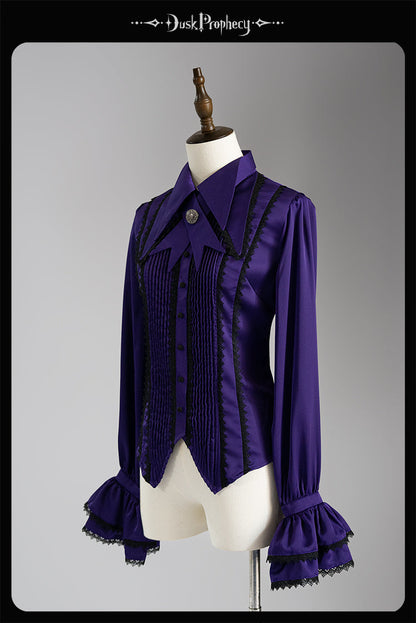 DuskProphecy - Coccyx - Elegant Lolita Shirt Tailored Cut Blouse