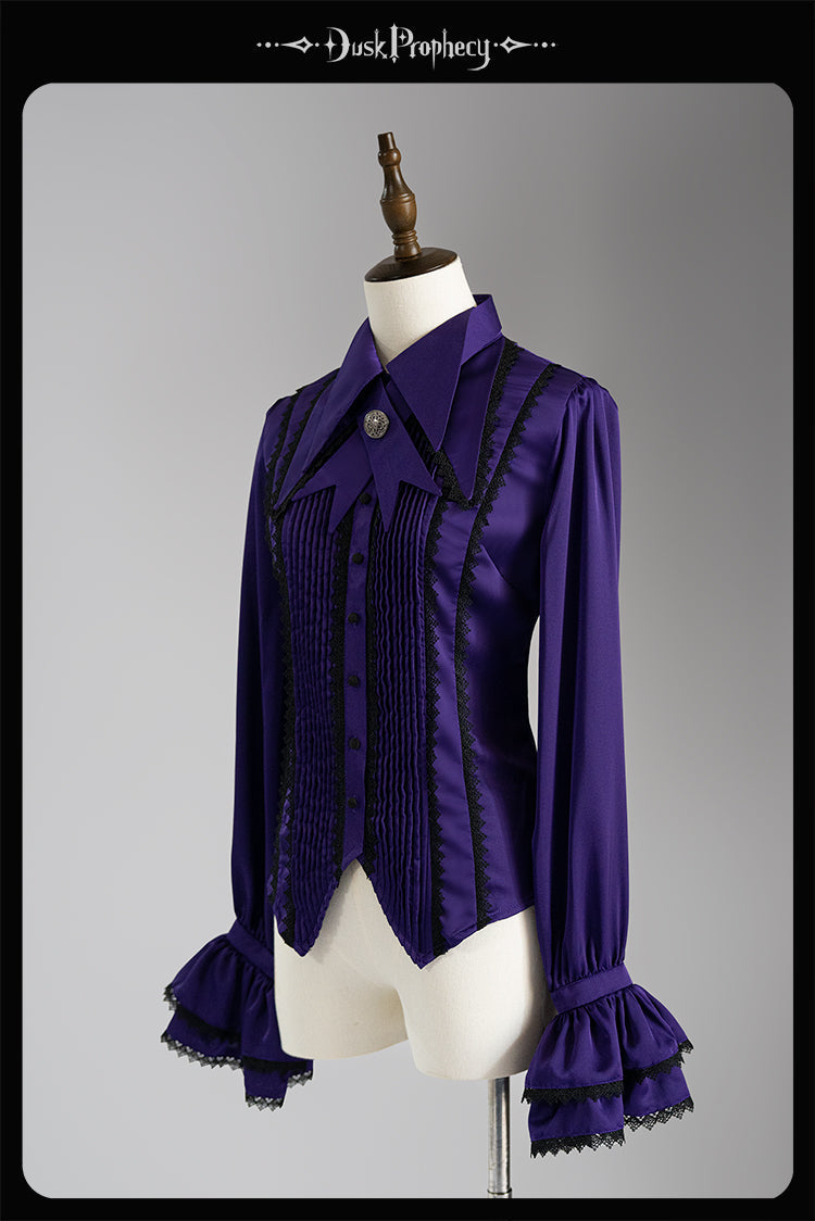 DuskProphecy - Coccyx - Elegant Lolita Shirt Tailored Cut Blouse