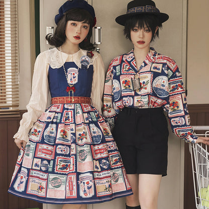 Miss Point - Berry Rose Lolita Accessories Collection KC Beret Necklace