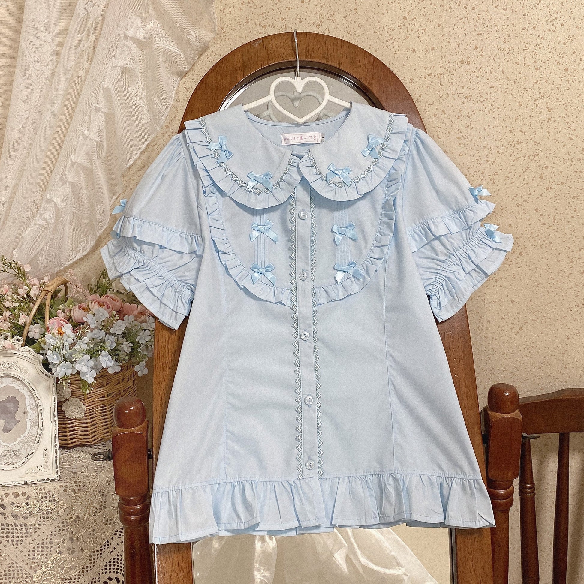 MIST - Creamy Condensed Milk - Kawaii Lolita Shirt Soft Girl Short-sleeved