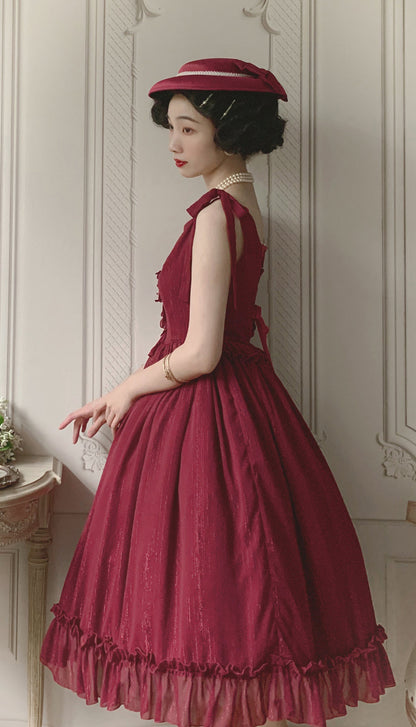 Miss point - Rhine Riverside - French Vintage Chiffon Lolita JSK