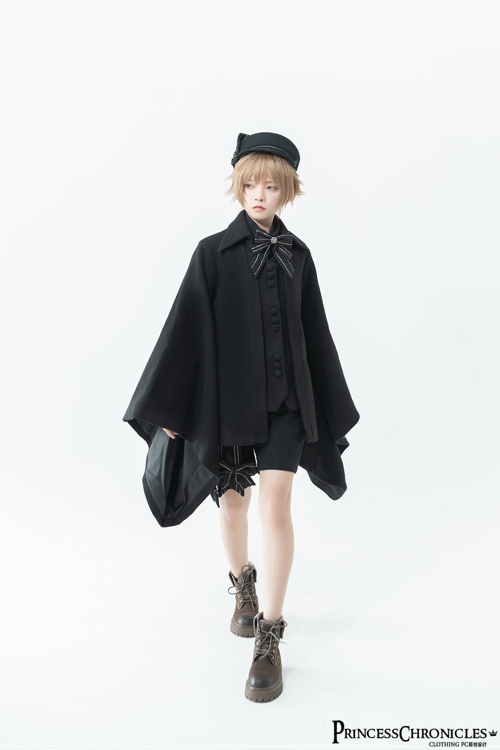 Princess Chronicles - ShenYao - Ouji Lolita Winter Black Long Coat