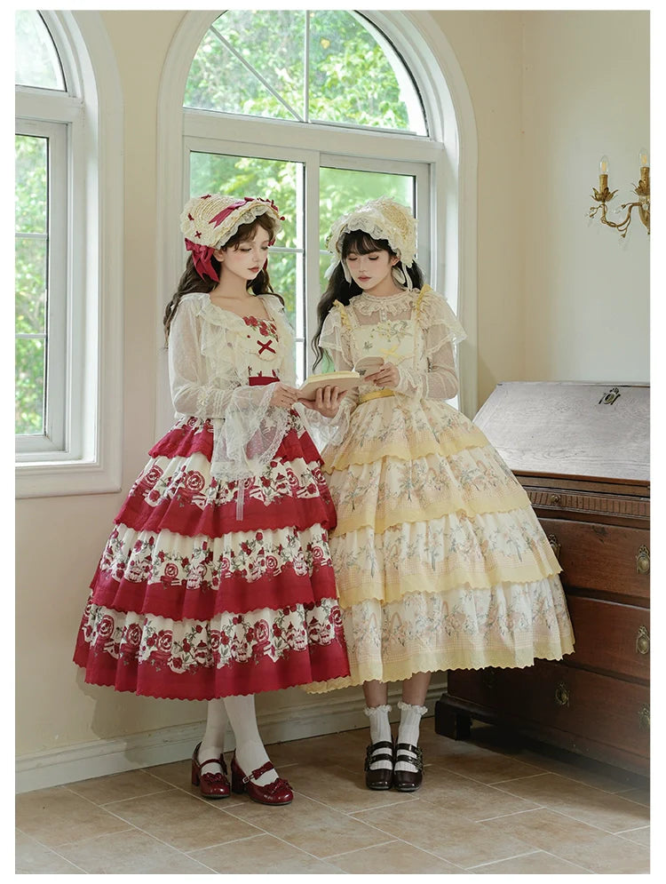 With PUJI - Letters and Poetry - Summer Classic Lolita Tulle Lace Bolero with Multi-Color