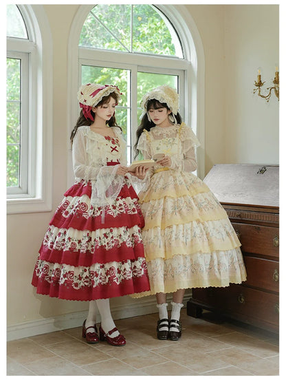 With PUJI - Letters and Poetry - Summer Classic Lolita Tulle Lace Bolero with Multi-Color