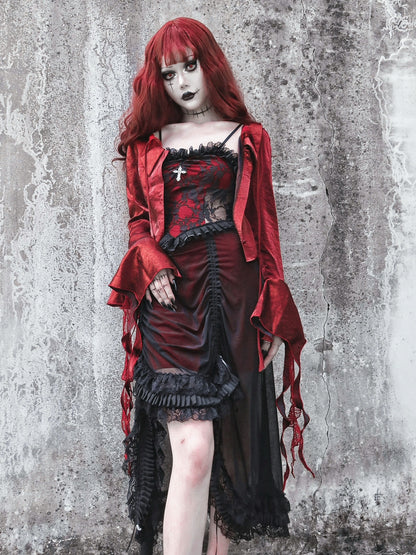 Blood Supply - Drawstring Christmas Gothic Lolita Long Dress