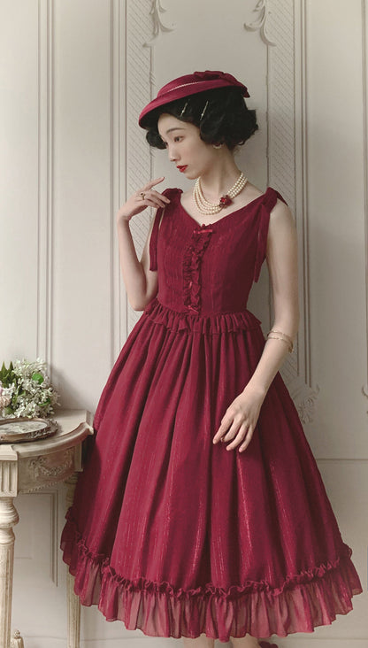 Miss point - Rhine Riverside - French Vintage Chiffon Lolita JSK