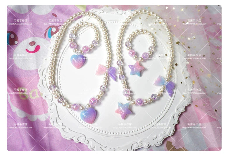 MaoJiang Handmade - Kawaii Lolita Necklace Gradient Choker