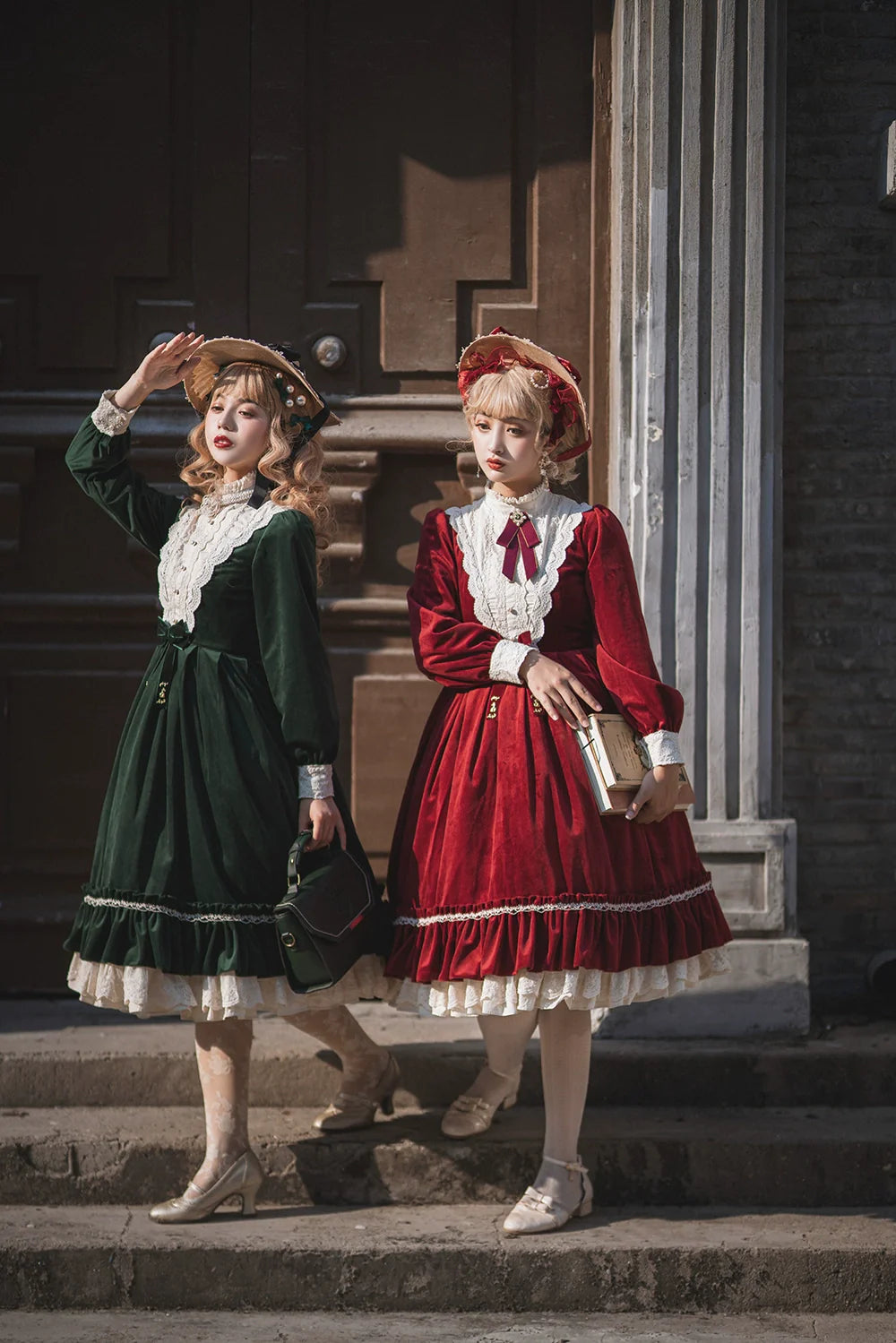 Miss Point - Customized Lolita Dress Vintage Elegant Velvet OP Dress