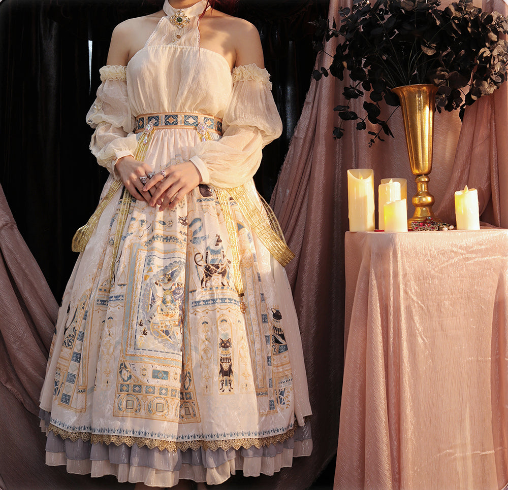 Miss Point - Dusk Bester - Egyptian Lolita Halter Attached Sleeve Blouse