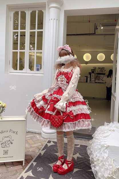 Cheese Cat - Sweet Lolita KC Lace Butterfly Lolita KC with Pearl