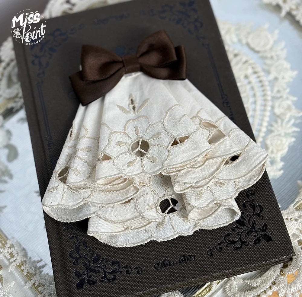 Miss Point - Classical Chocolate - Classic Lolita Accessory Bowler Hat BNT Beret Jabot