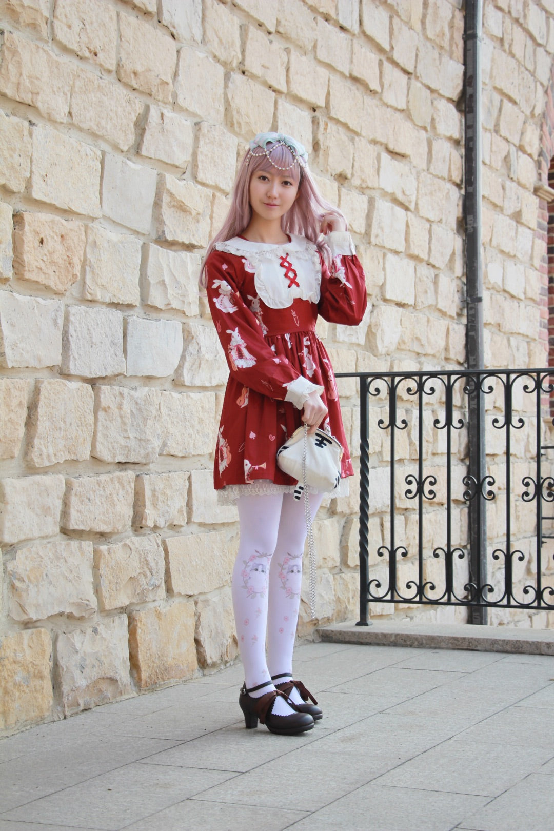 Sosic - Qing Mengnuo - Elegant Lolita Satin High Heel Handmade Shoes