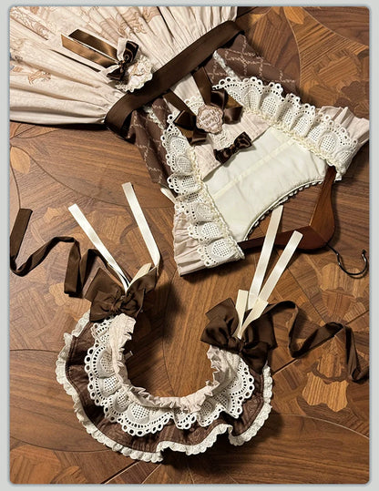 Alice Girl - Sea Salt Fairytale - Sweet Lolita JSK Doll-like Lolita Printed Dress