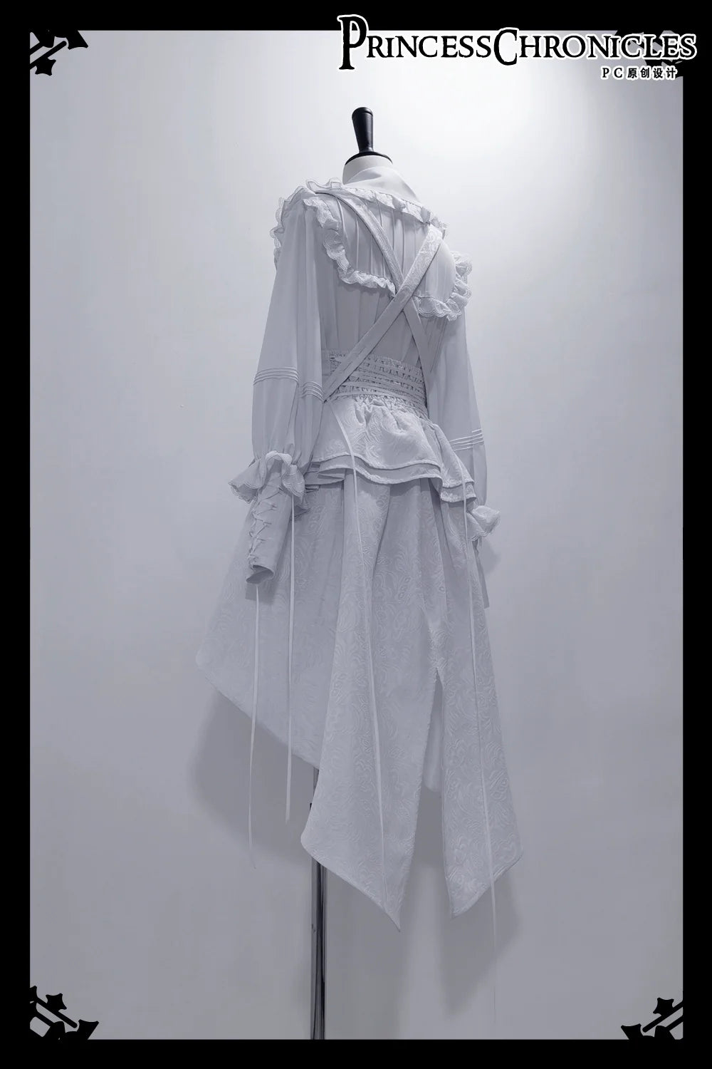 Princess Chronicles - Rabbit Theater White Moonlight - Ouji Lolita Shorts Set, Rabbit Hat