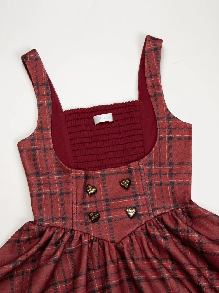 With PUJI - Wish Date - Twins Lolita Fishbone Bust-supporting JSK Winter Scarf-Cape