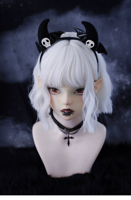 Strange Sugar - Gothic Hair Accessories Set Skulls Sharks Lolita Clips Headbands