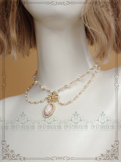 Rose of Sharon - Retro Lolita Necklace 4 Colors