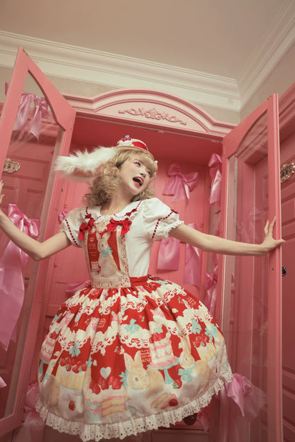 Dark Star Island - Honey Bunny Cake - Sweet Lolita JSK/OP/Strap SK/Shirt