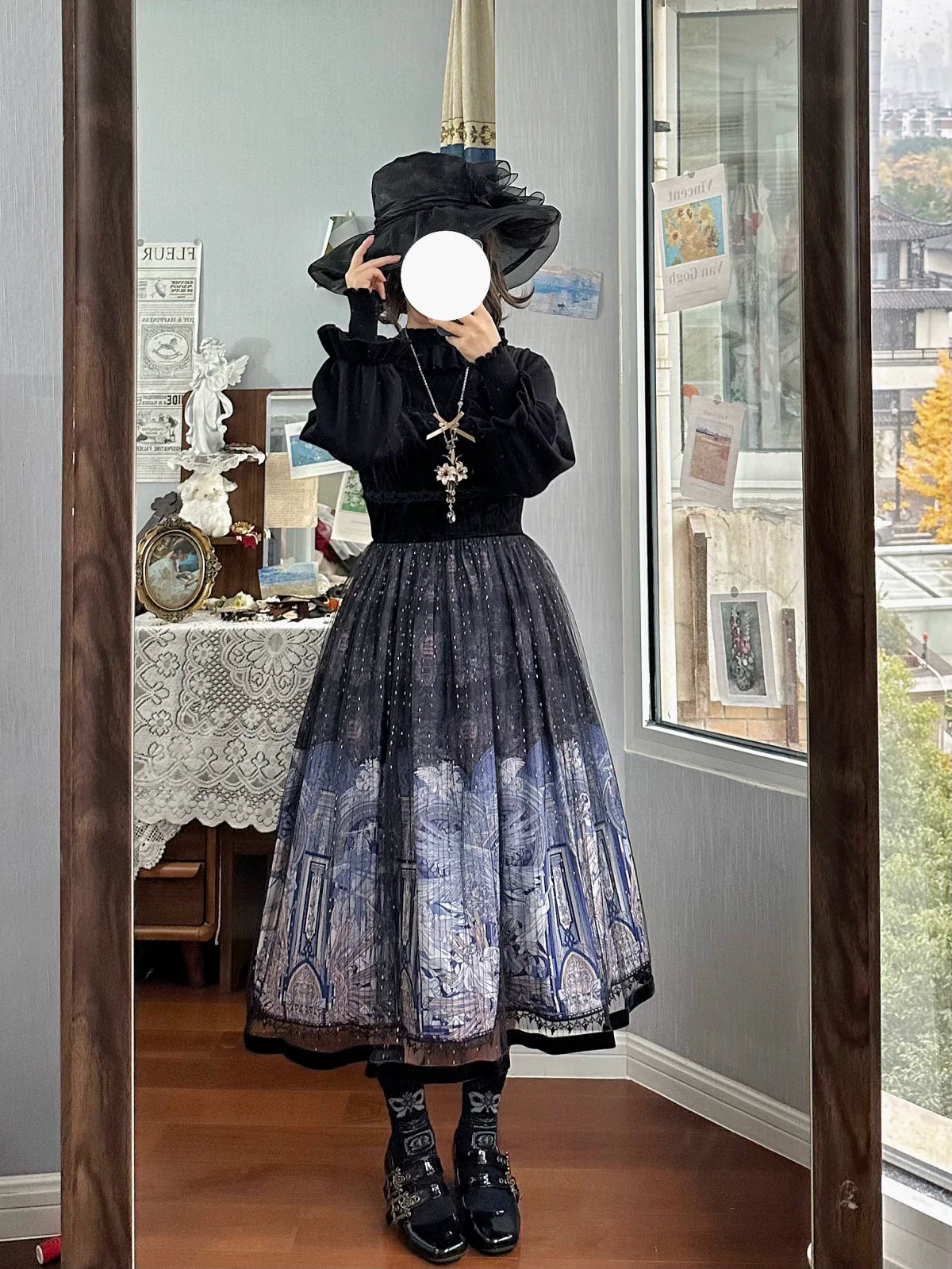 Forest Fluorescent Carps - Sweet Lolita Sweater Autumn and Winter Lolita Inner Wear