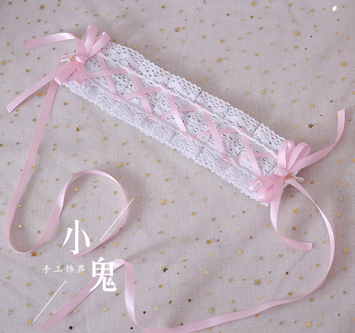 Xiaogui - Japanese Style Sweet Lolita Lace Headband Multicolors