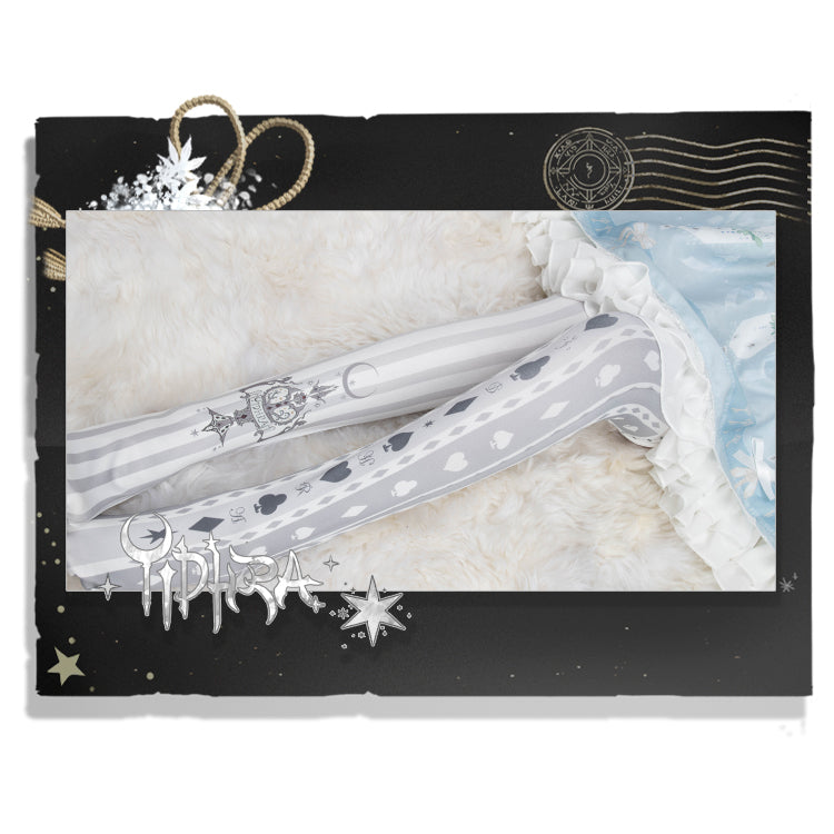 Yidhra - Midnight Circus - Argyle Digital Print Lolita Tights