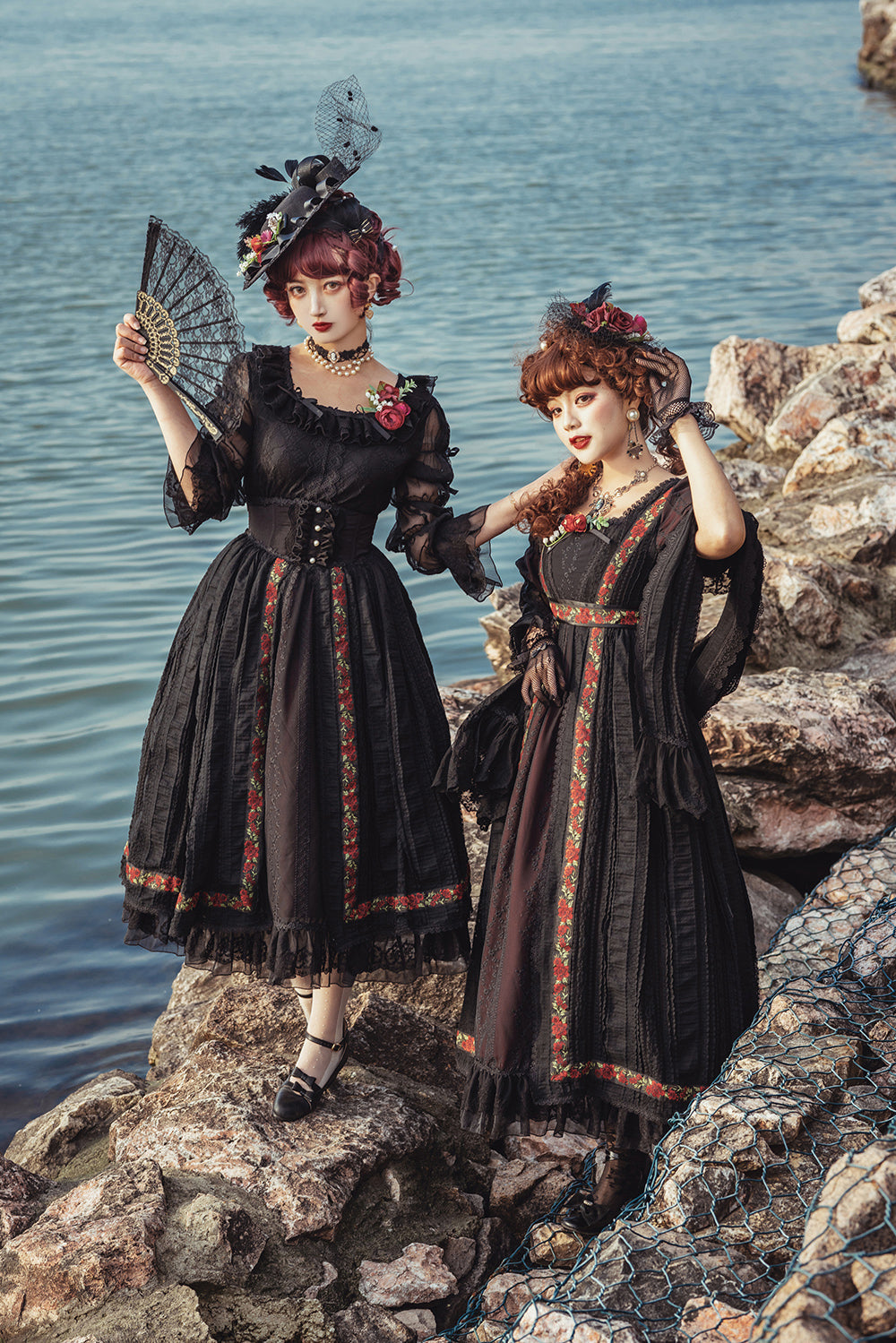 Miss Point - The Sally Gardens - Fish Bone High Waist Lolita Skirt