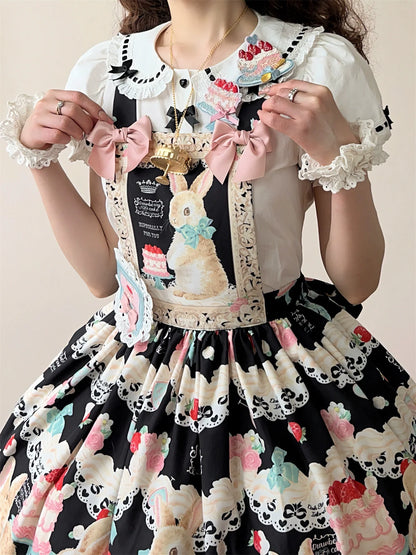 Dark Star Island - Honey Bunny Cake - Sweet Lolita JSK/OP/Strap SK/Shirt