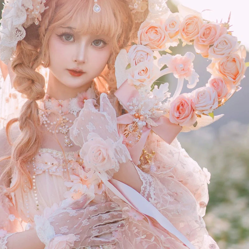 Cat Fairy - Spring Gift Box - Pink Classic Lolita Accessories Handmade Lace