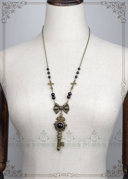 Rose of Sharon - Gothic Lolita Retro Pearl Necklace