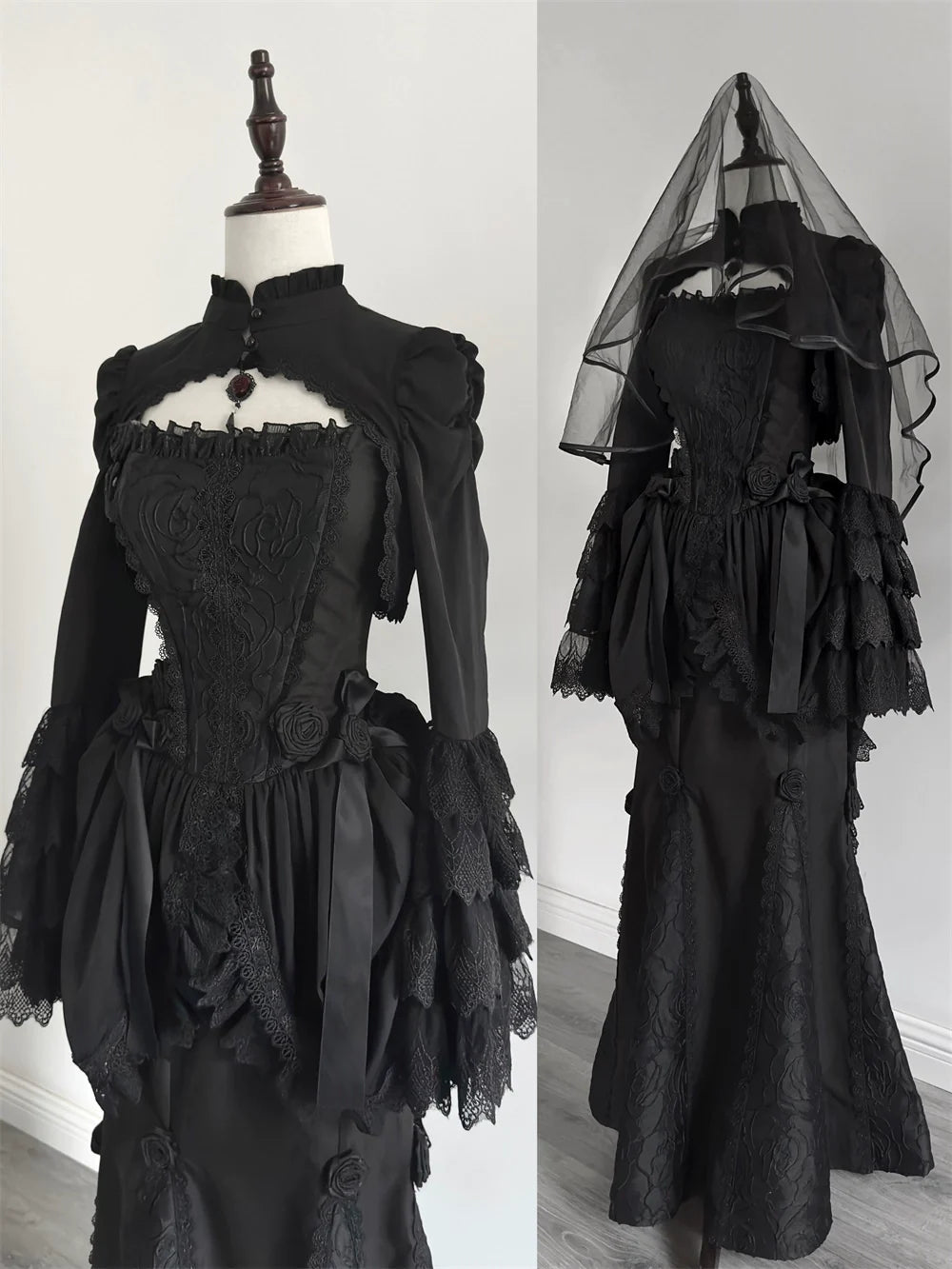 LeMiroir - Saint - Gothic Lolita Bolero Skirt Mermaid Dress Corset