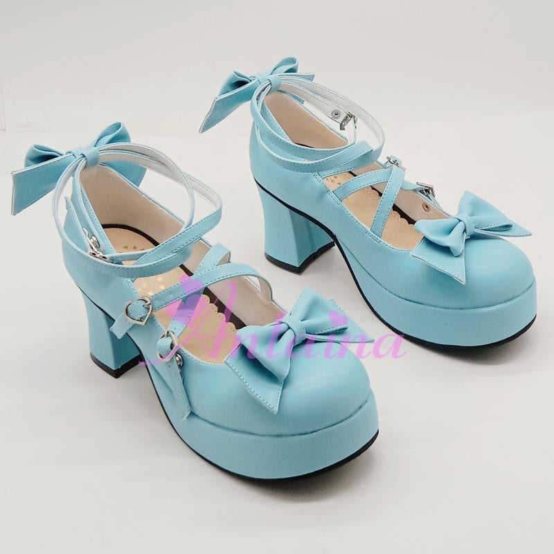 Antaina - Popular Japanese Lolita Bow Strap Multiple Colors