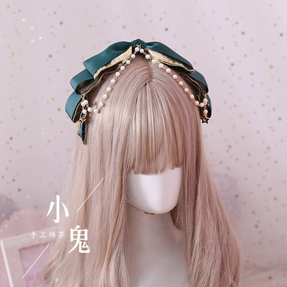 Xiaogui - Gothic Accessories Lolita Bow KC Hairclip