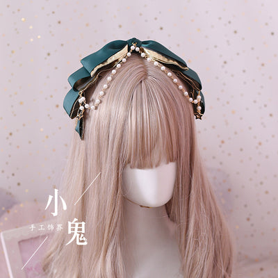 Xiaogui - Gothic Accessories Lolita Bow KC Hairclip