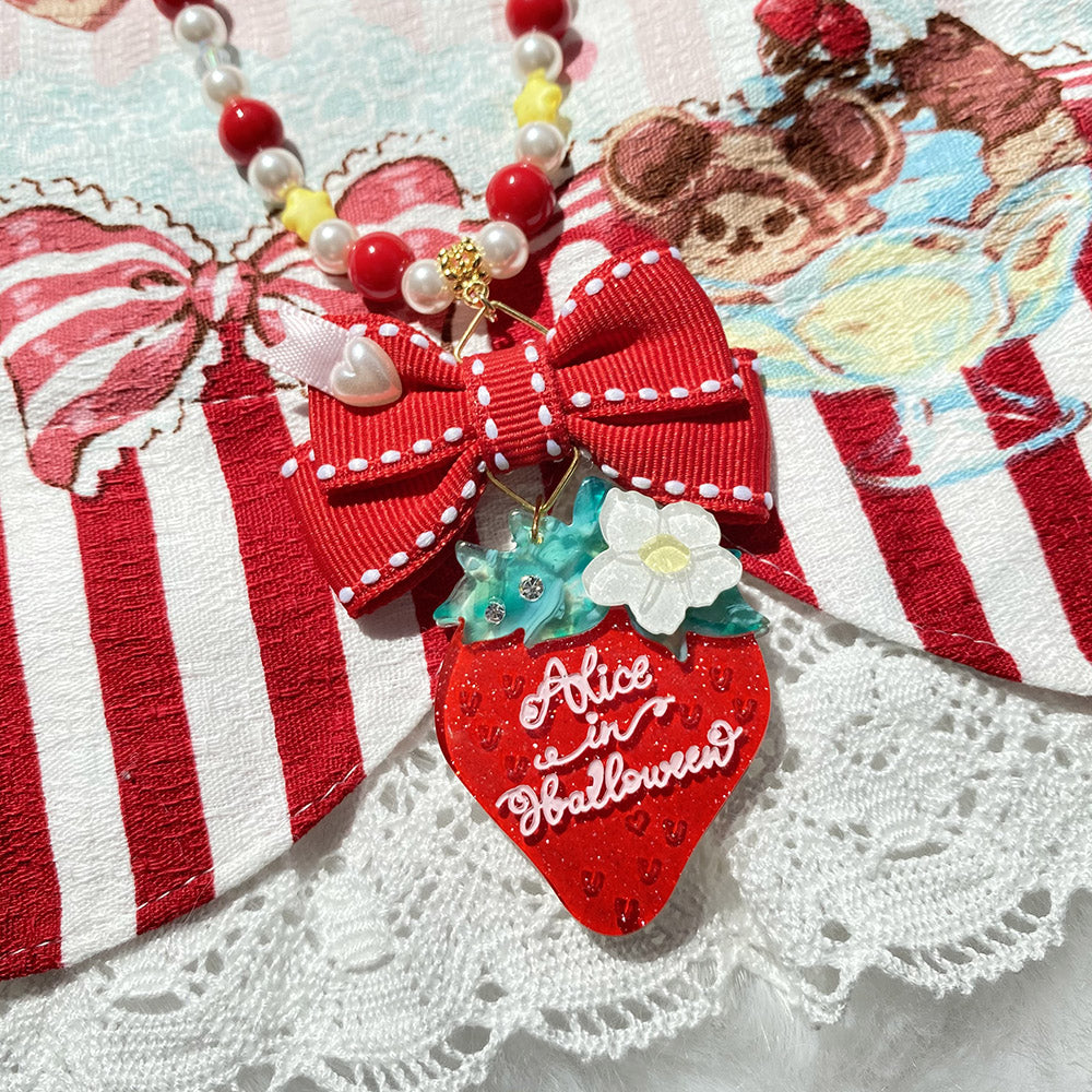Halloween Alice - Lolita Strawberry Accessory Set
