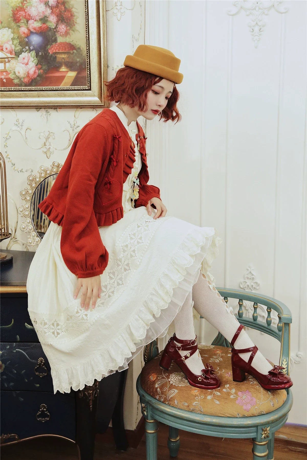 Dark Star Island - Sugar Frost - Sweet Lolita Cardigan Knit Embroidered Sweater