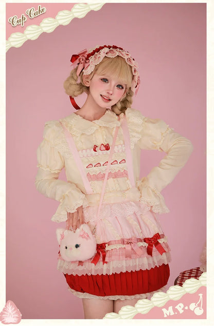 Mademoiselle Pearl - Cup Cake - Sweet Lolita OP Dress Kawaii Lolita JSK SK