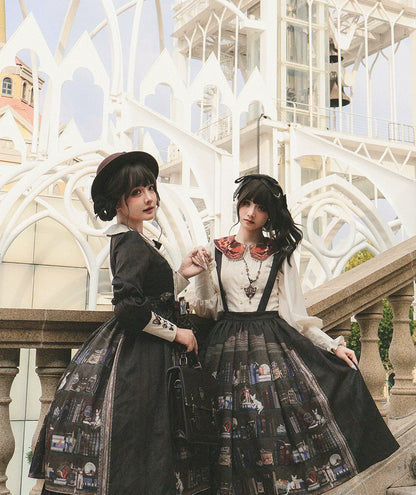 Miss Point - German Bookshelf - Classic Lolita Blouse, Butterfly-Shaped Collar