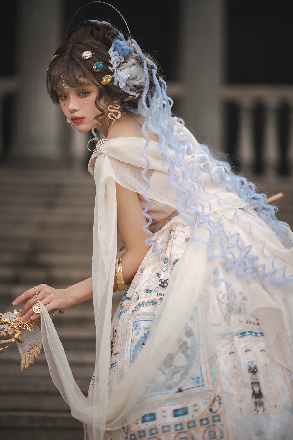 Miss Point - Dusk Best - Egyptian Lolita Dress Set Gorgeous JSK