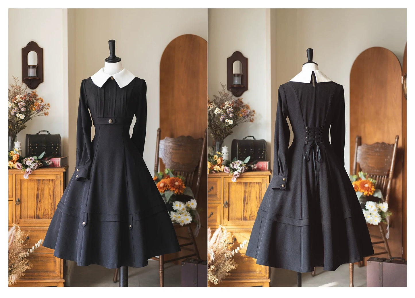 Forest Wardrobe - Forest Antique Box - Classic Lolita OP Dress with Detachable Short Cape