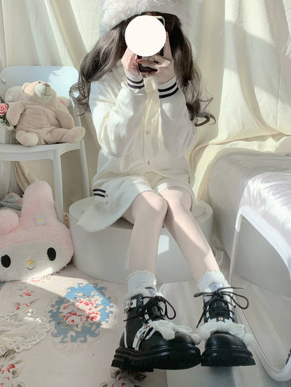StarsCrwon - Sweet Lolita Shoes Winter Lolita Martin Boots