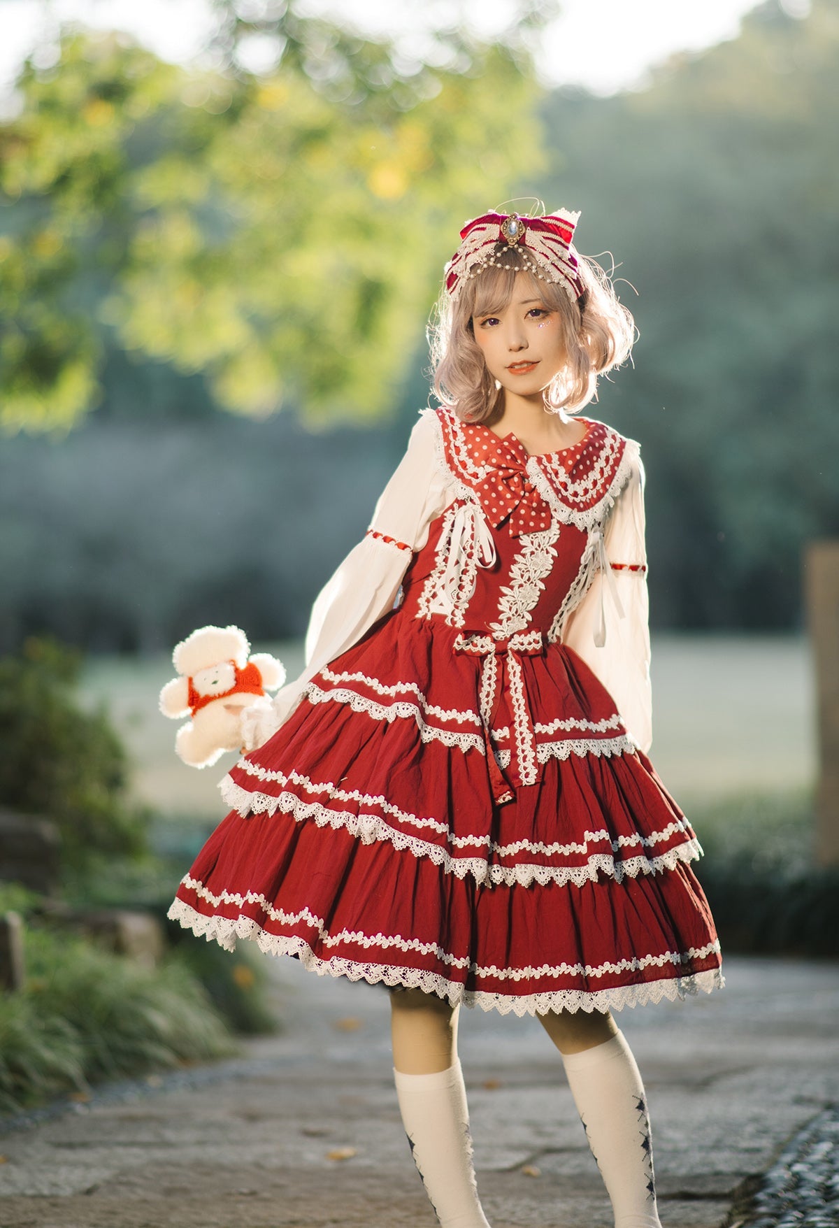Infanta - Cake Tree - Classic Lolita JSK Dress Tiered Lace Dress