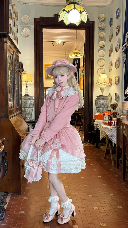 LeMiroir - Winter Solstice - Elegant Lolita Winter Short Coat & SK