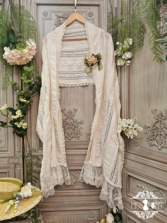 Miss point - Sally's Garden - Lace Cotton Lolita Shawl